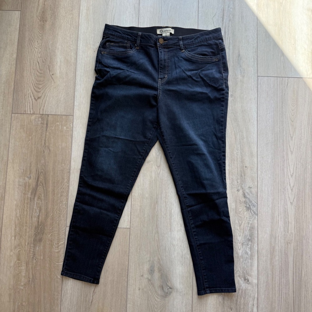 Democracy Ab Technology Skinny Comfort Stretch Jeans Dark Wash Indigo WMs 14 EUC